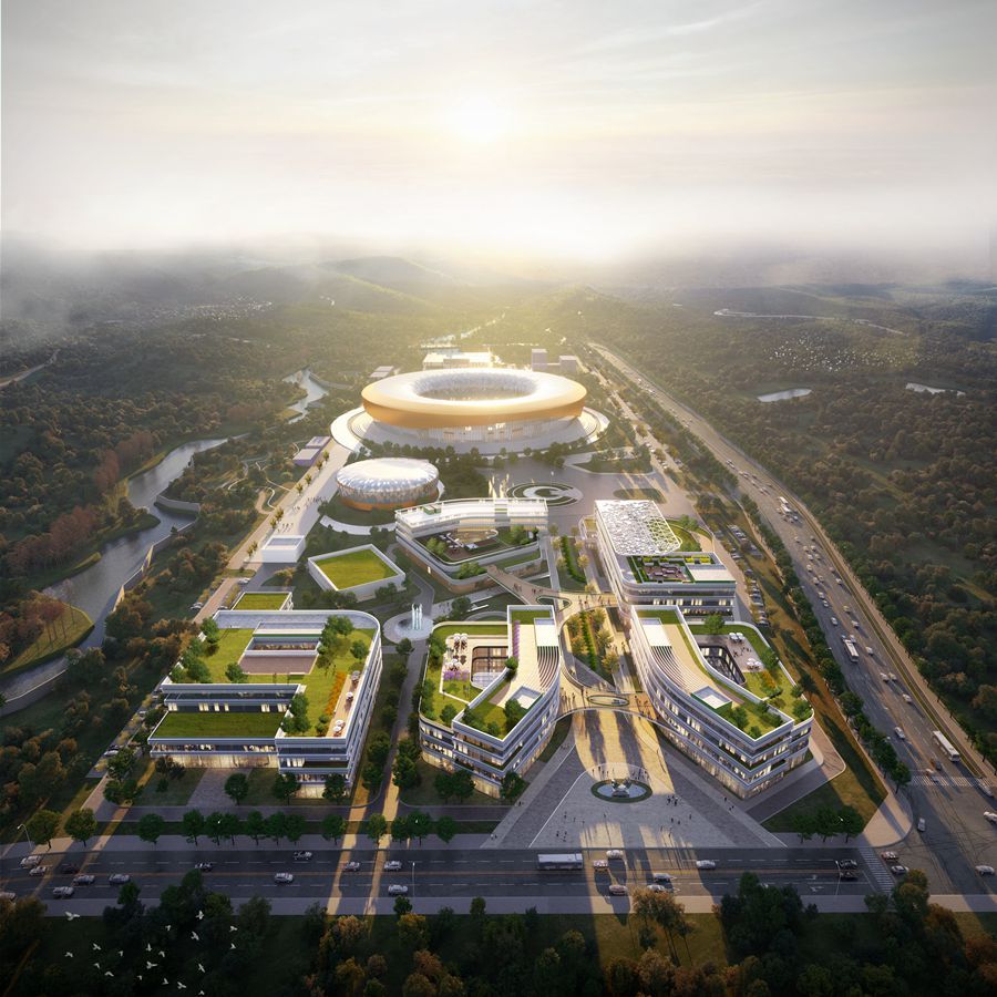 超瞬態(tài)科學(xué)中心+鳥瞰黃昏_IMAGE_副本.jpg